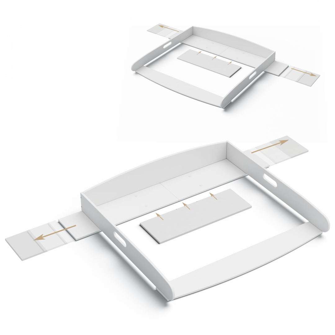 Wickelaufsatz Hemnes Kommode [108 & 160cm] ohne Lücke - Wickelaufsatz Malm Kommode - Für grosse und