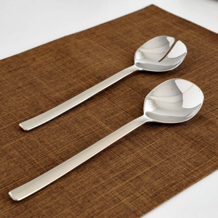 Alessi "Ovale",Salatbesteck aus Edelstahl, 26 x 28.3 x 26 cm