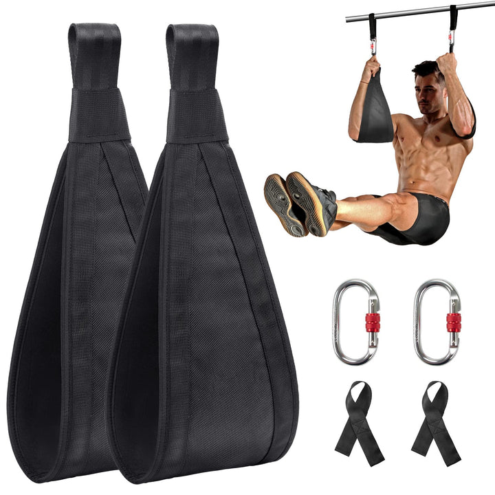 DASKING Bauchmuskelschlaufen Armschlaufen für Bauchtraining, Klimmzugstange Bauchtrainer, Fitness Ab