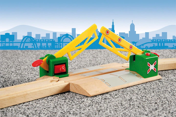 BRIO World 33757 Hebebrücke - Eisenbahnzubehör Holzeisenbahn - Kleinkinderspielzeug empfohlen für Ki