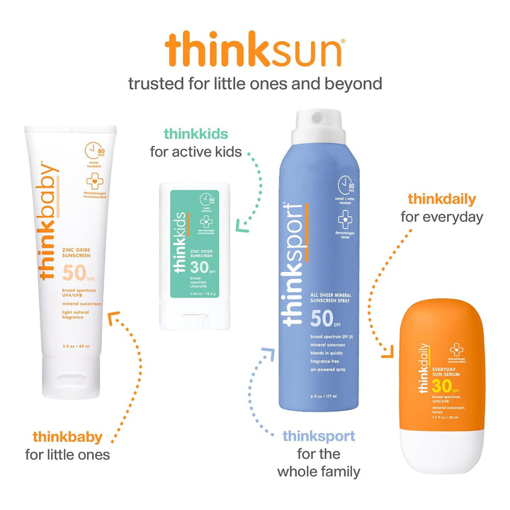 Thinkbaby Sunscreen - Safe - Baby - Spf 50 Plus - 6 Oz