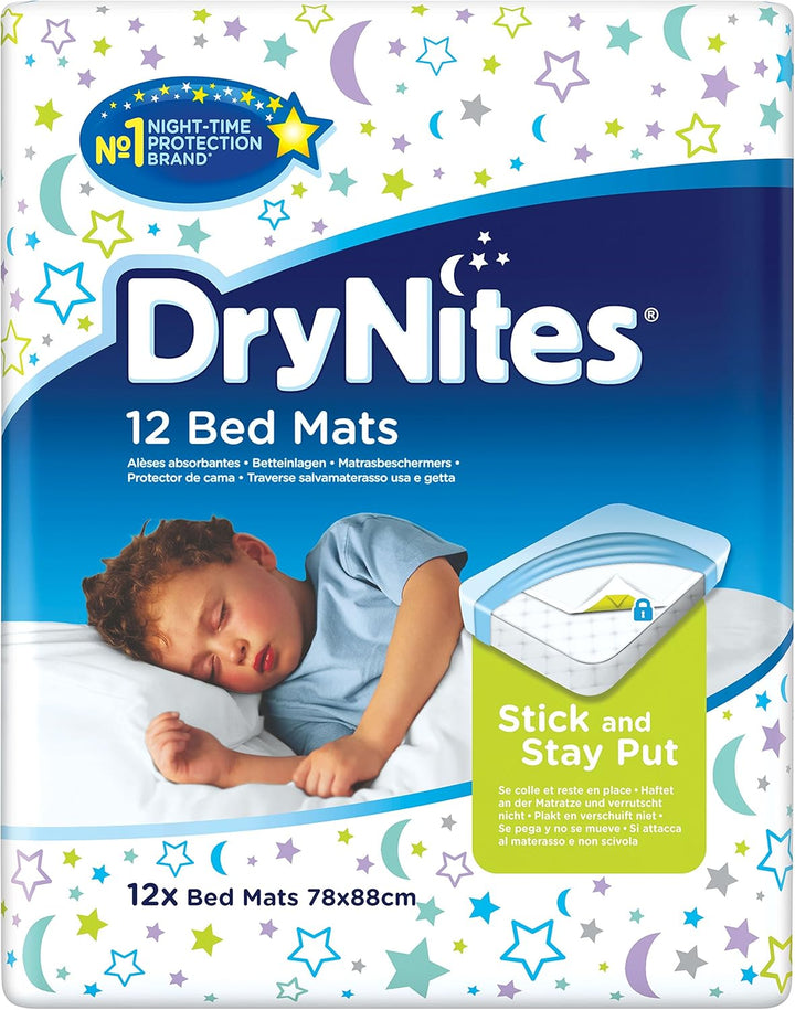 Huggies DryNites Bed Mats hochabsorbierende Betteinlagen, 12 Stücke