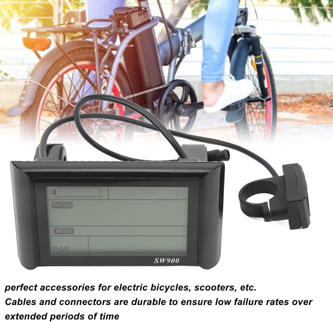 Elektrofahrrad-LCD-Display, SW900-Display-Bedienfeld, Wasserdichtes LCD-Display-Messgerät, Elektrofa