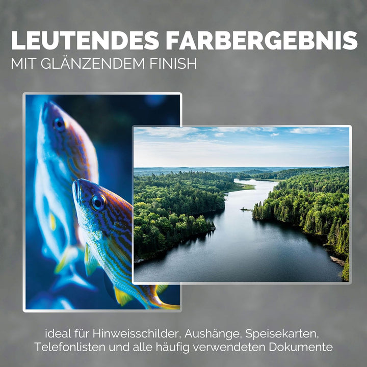 Fellowes Laminierfolien A4, glänzend, Laminierfolie mit 80 mic pro Seite, mit ImageLast Ausrichtungs