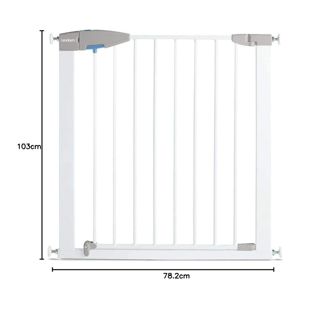 Lindam by Munchkin Sure Shut Porte-Sicherheitsgitter mit Druckbefestigung, weiss, 76 - 82