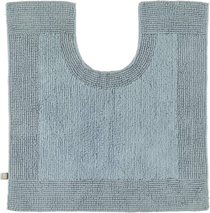 Rhomtuft Badteppiche Prestige aquamarin - 400 Toilettenvorlage mit Ausschnitt 60x60 cm, Toilettenvor