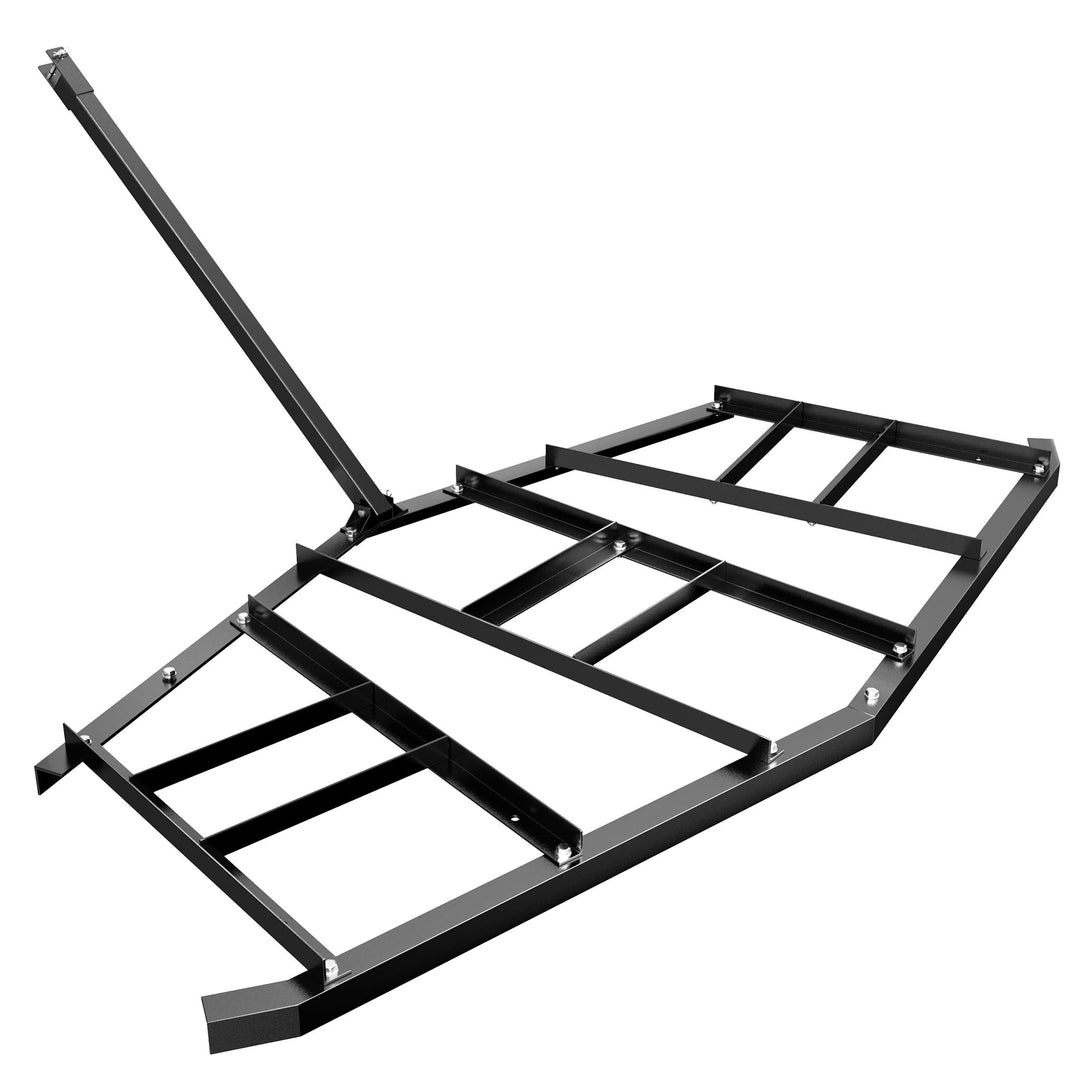 Wiltec Schleppegge 217 x 106 cm, Wiesenegge für Rasentraktor, ATV und UTV, Wiesenschleppe zur Bodenb