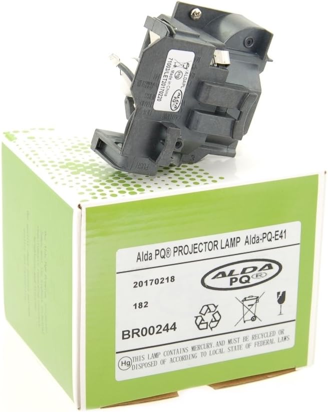 Alda PQ Premium, Beamer Lampe kompatibel mit EPSON EB-S62, EB-X6, EB-X62, EH-TW420, EMP-S5, EMP-S52,