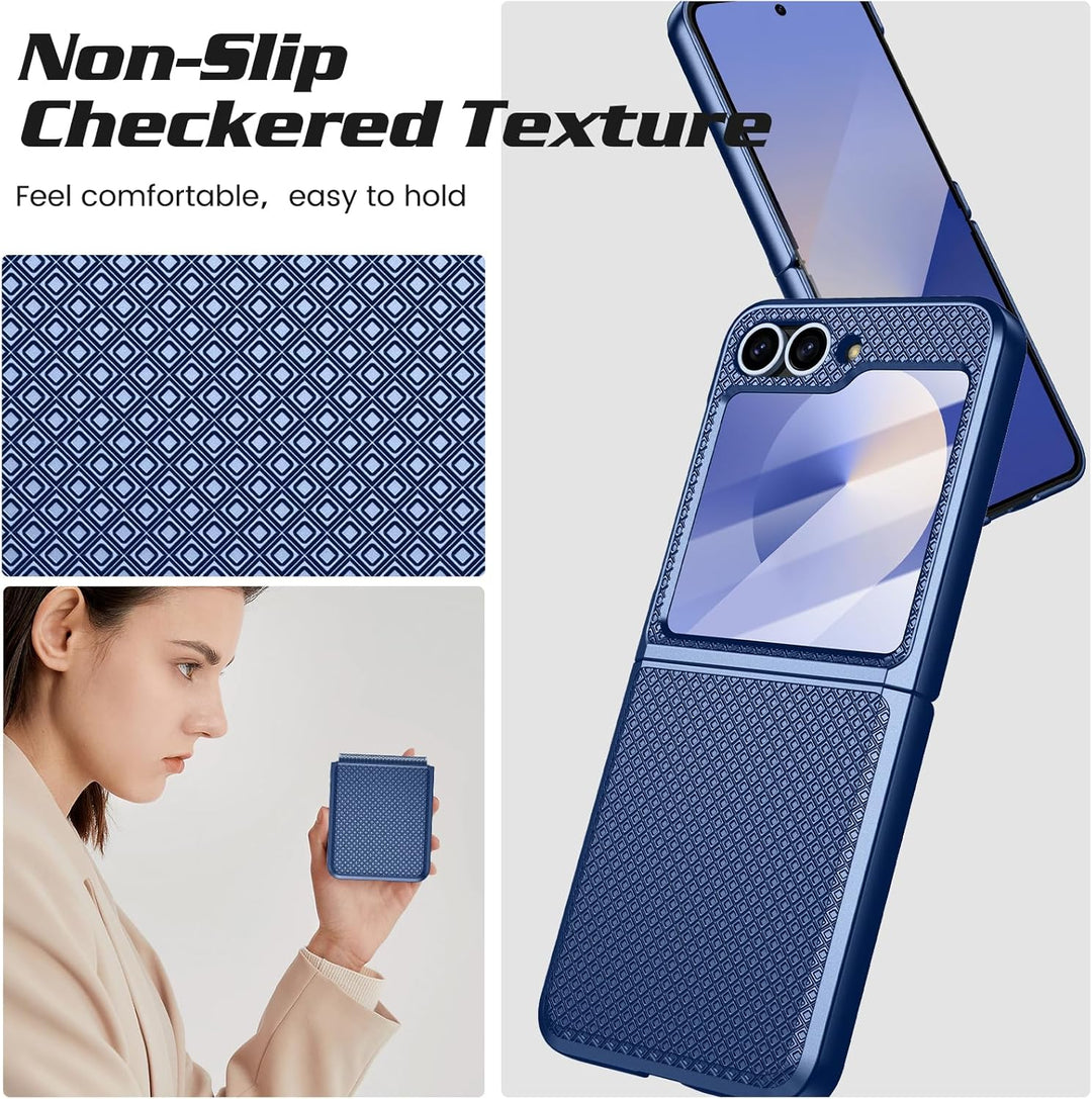 Doeshine für Samsung Galaxy Flip 6/Z Flip 7 FE Hülle [Not for Flip 7] mit Scharnierschutz & Displays