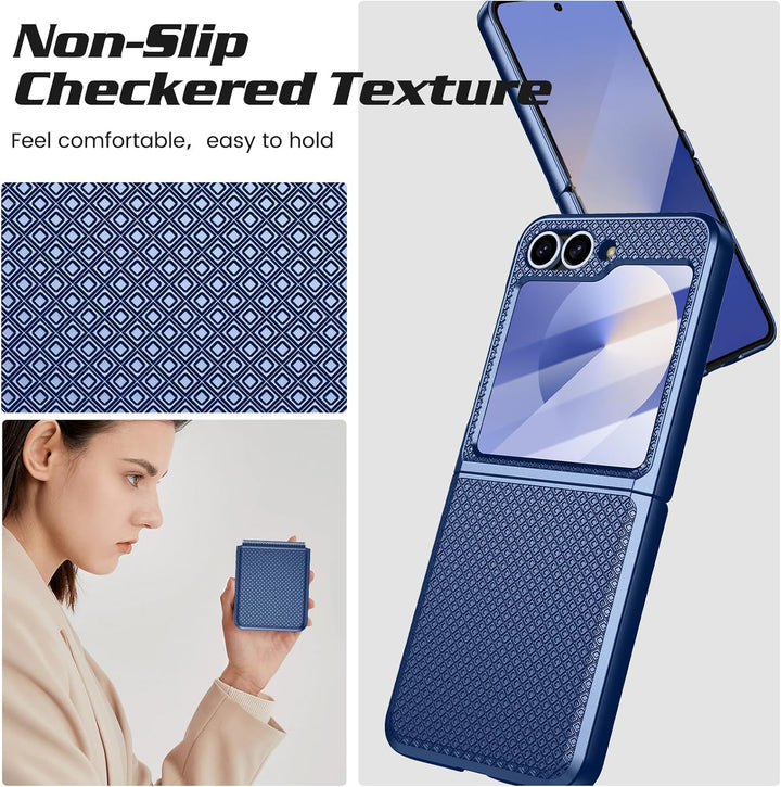 Doeshine für Samsung Galaxy Flip 6/Z Flip 7 FE Hülle [Not for Flip 7] mit Scharnierschutz & Displays