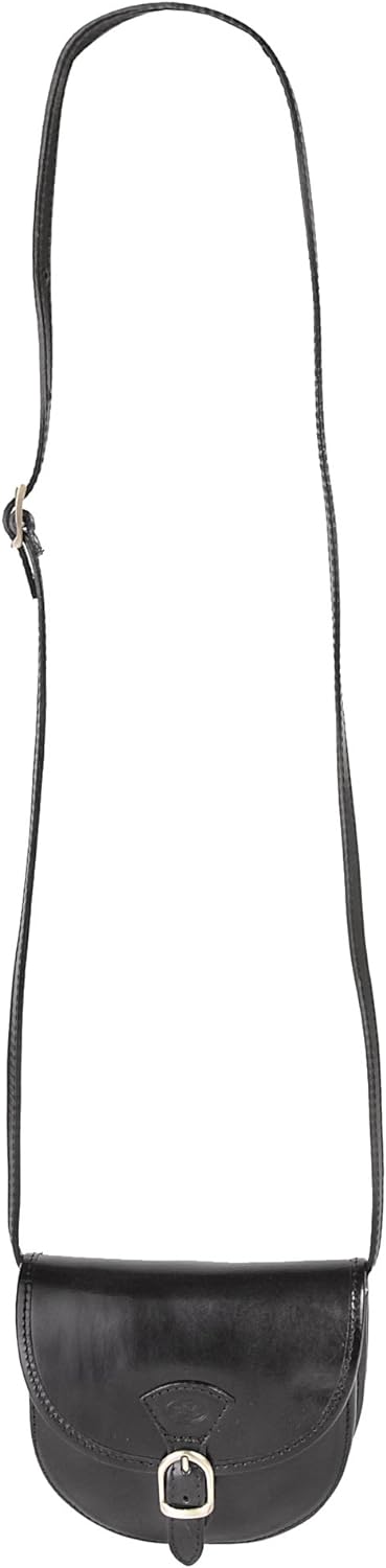 piké Umhängetasche schwarz echt Leder Damen - 016176
