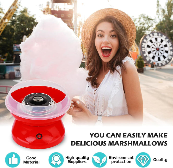 Zuckerwattemaschine, Retro Cotton Candy Machine 450W für Zuhause, Zuckerwatte Maschine mit Zubehör u