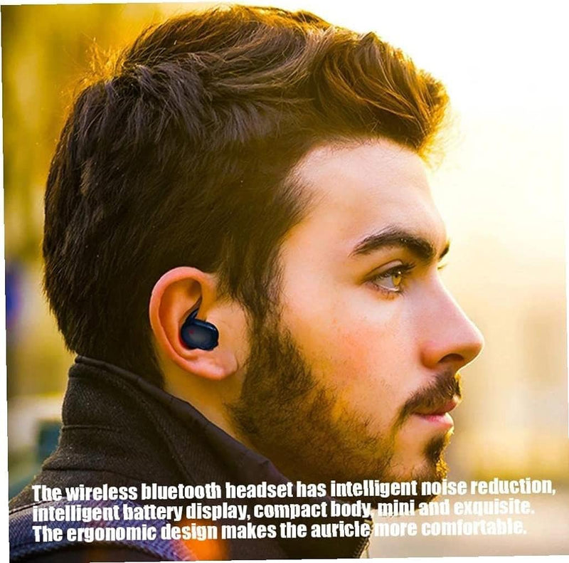 ASDRTB Bluetooth 5.3 Kopfhörer Mini Wireless Kopfhörer In Ear mit ENC Noise Cancelling Mikrofon, 42H