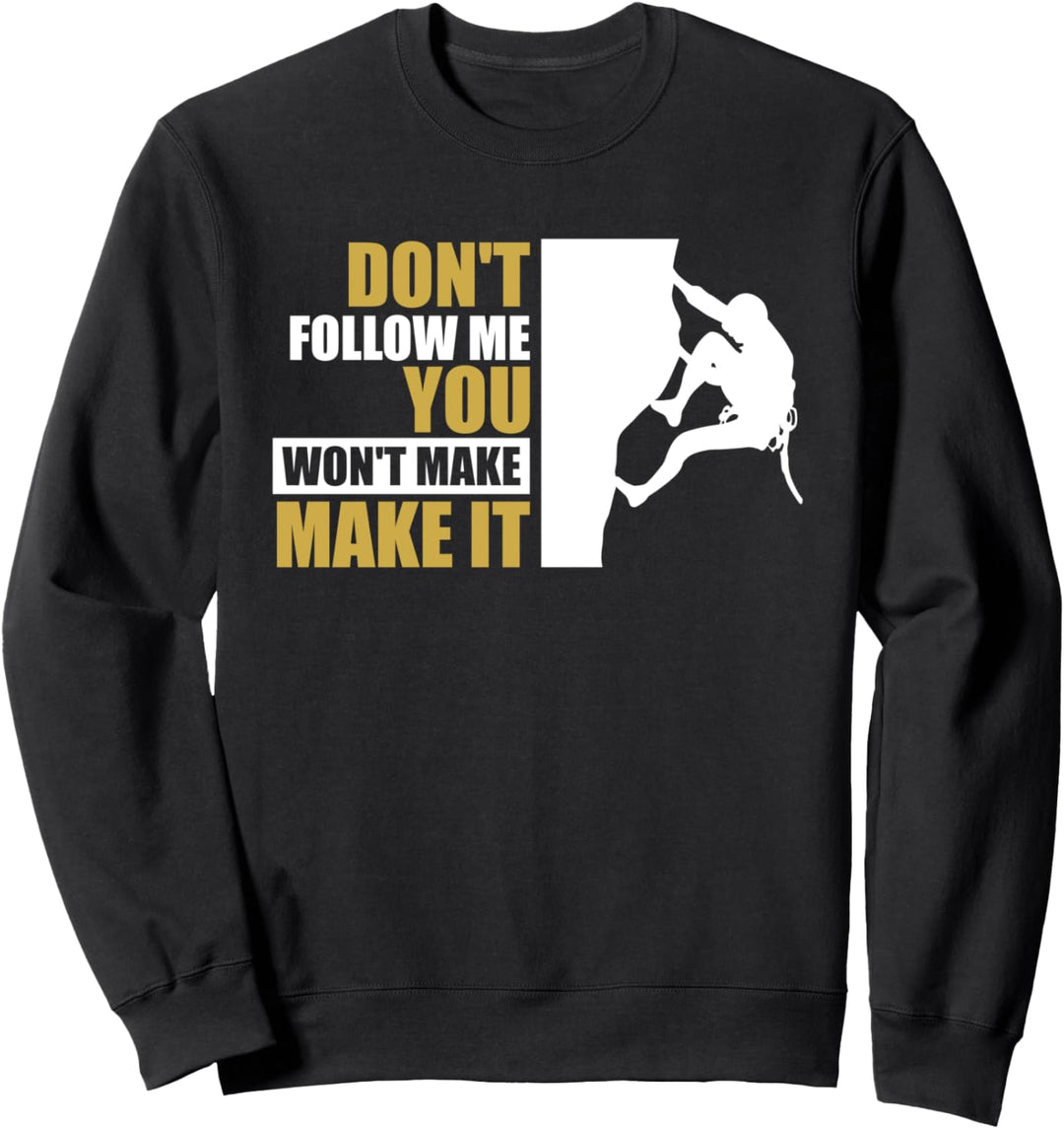 Cooles Vintage Climbing Bouldering Kletterer Fels Klettern Sweatshirt