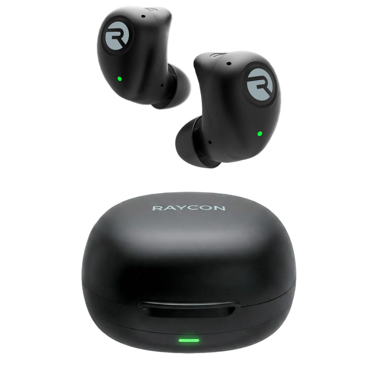 Raycon Fitness True Wireless Bluetooth-Ohrhörer mit eingebautem Mikrofon 54 Stunden Akku IPX 7 wasse