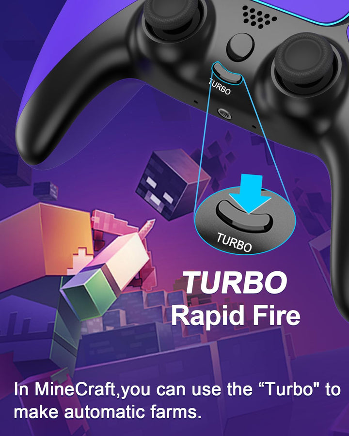 Ruibopad Ymir PS4 Controller für PlayStation 4,Kabelloser Multiplattform Controller mit 2 Rücktasten