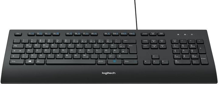 Logitech K280e (Kabelgebunden, Business-Tastatur, QWERTZ, Deutsche Layout) schwarz (Tastatur mit M50