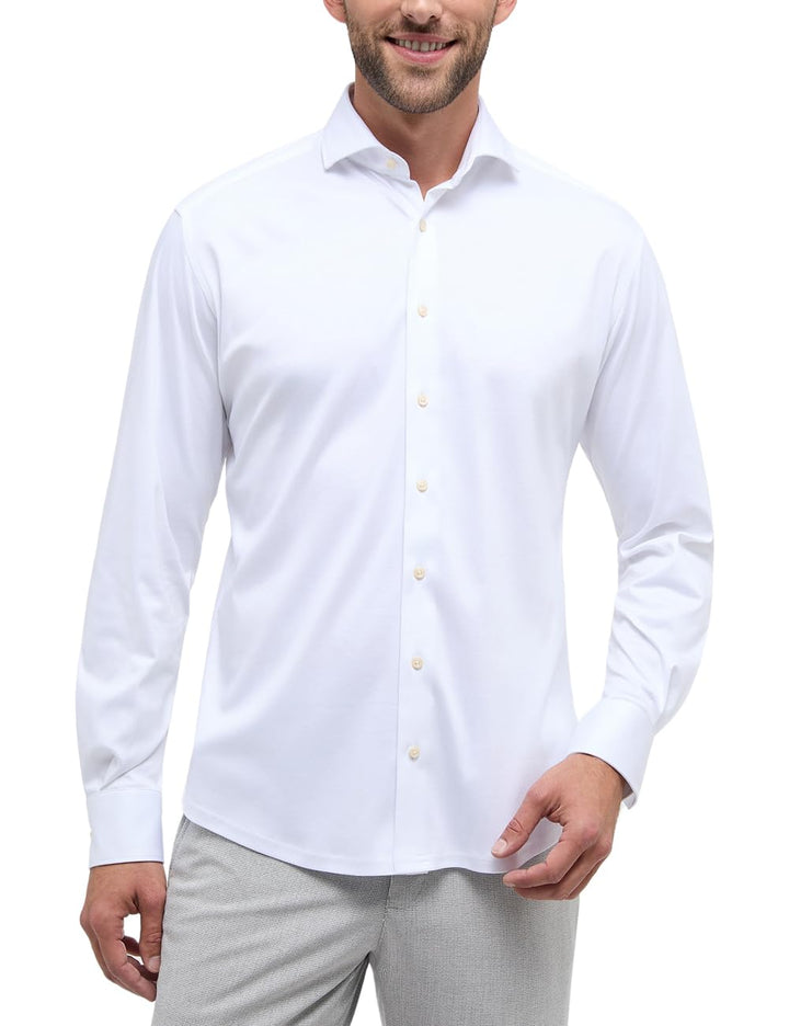 eterna Herren Jersey Shirt MODERN FIT 46 Weiss, 46 Weiss