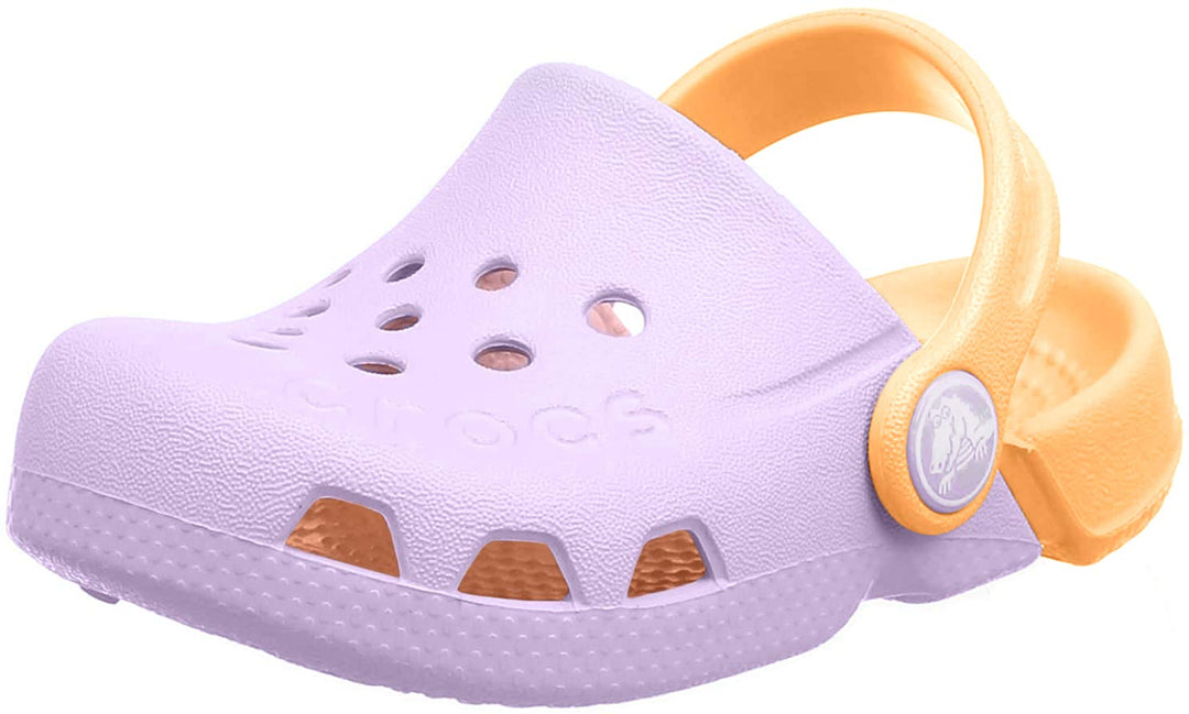 Crocs Unisex Kinder Electro Kids Clogs 23/24 EU Lavender Cantaloupe, 23/24 EU Violett Lavender Canta