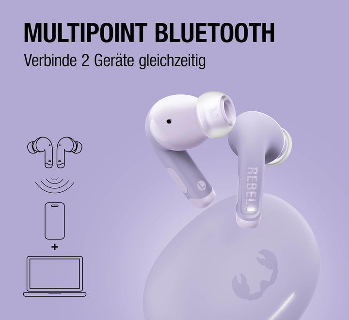 Fresh 'n Rebel Twins Fuse 2 Wireless In-Ear Kopfhörer Noise Cancelling - Klarer Sound - 36h Akku - B