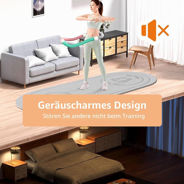 Hula Hoop Reifen Erwachsene für Erwachsene (1,65 kg) mit Federdesign, höherer Kalorienverbrauch, rüc