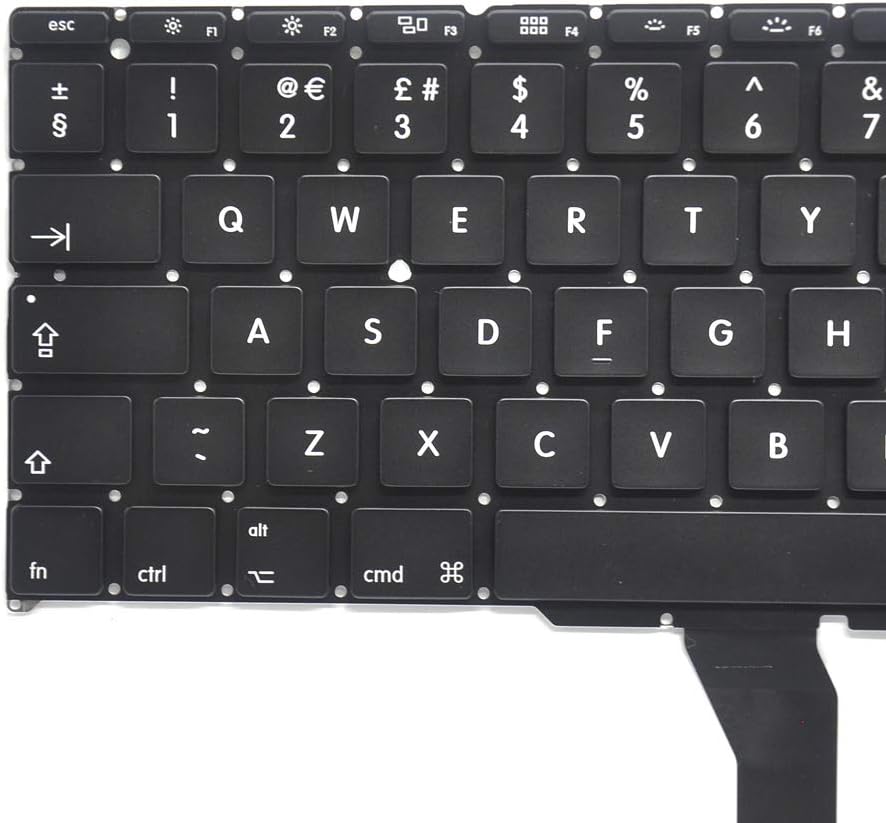 Padarsey Neue Laptop Schwarz Hintergrundbeleuchtung Tastatur UK Version QWERTY Kompatibel Für MacBoo