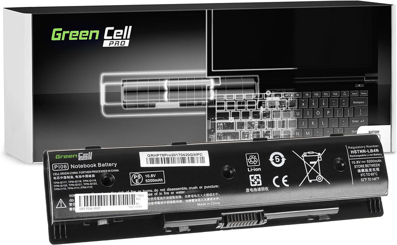 Green Cell® PRO Serie PI06 PI06XL PI09 HSTNN-UB4N HSTNN-YB4N 710416-001 710417-001 Laptop Akku für H