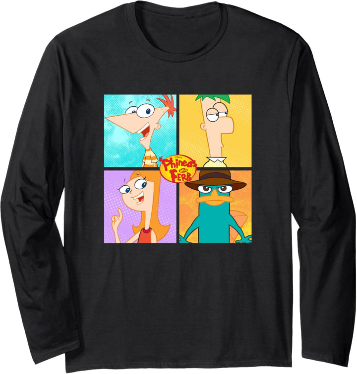 Disney Phineas und Ferb Charakter Box Up Langarmshirt