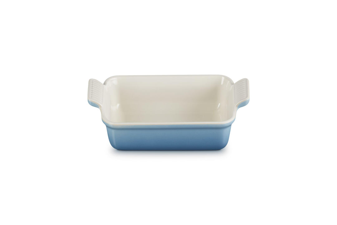 Le Creuset Rechteckige Auflaufform Tradition aus Steinzeug, 19 cm, 1.1 Liter, Chambray, 711021943400