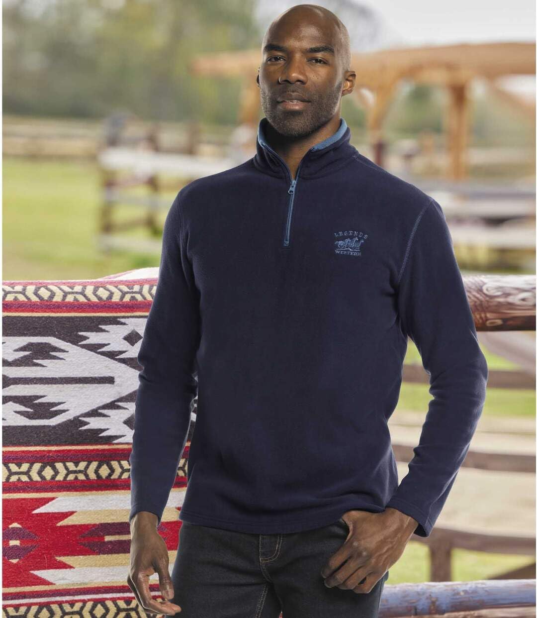 ATLAS FOR MEN - Doppelpack Fleecepullover für Herren - Leicht und weich - Verfügbar in grossen Gröss
