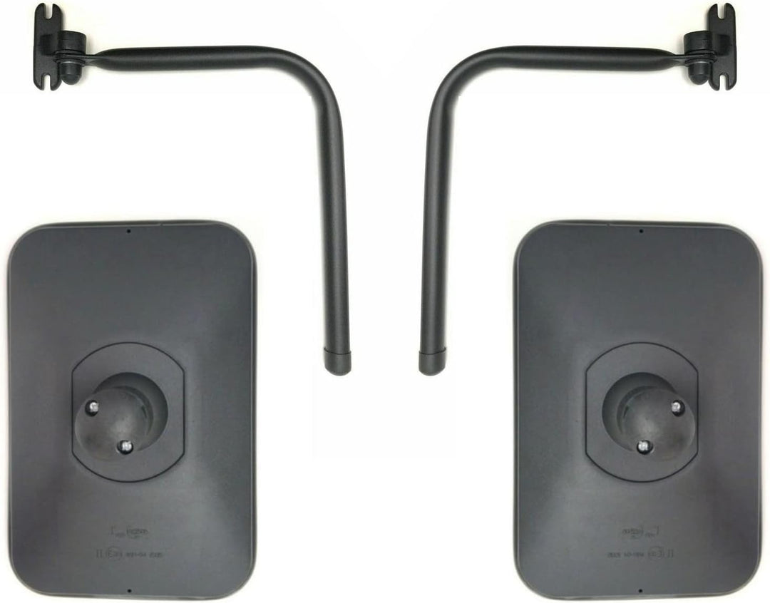 MelTruck® 2x Aussenspiegel Spiegel 305x205 ø15-28 mm Spiegelhalter SET LKW Bagger Traktor