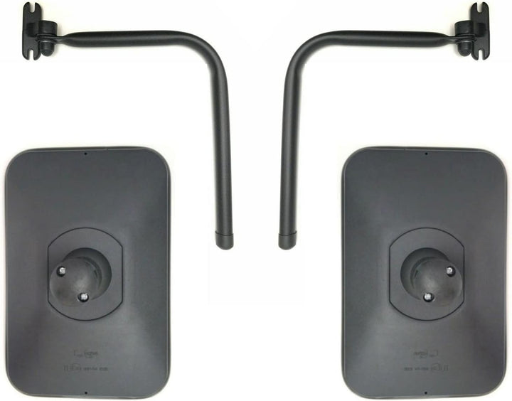 MelTruck® 2x Aussenspiegel Spiegel 305x205 ø15-28 mm Spiegelhalter SET LKW Bagger Traktor