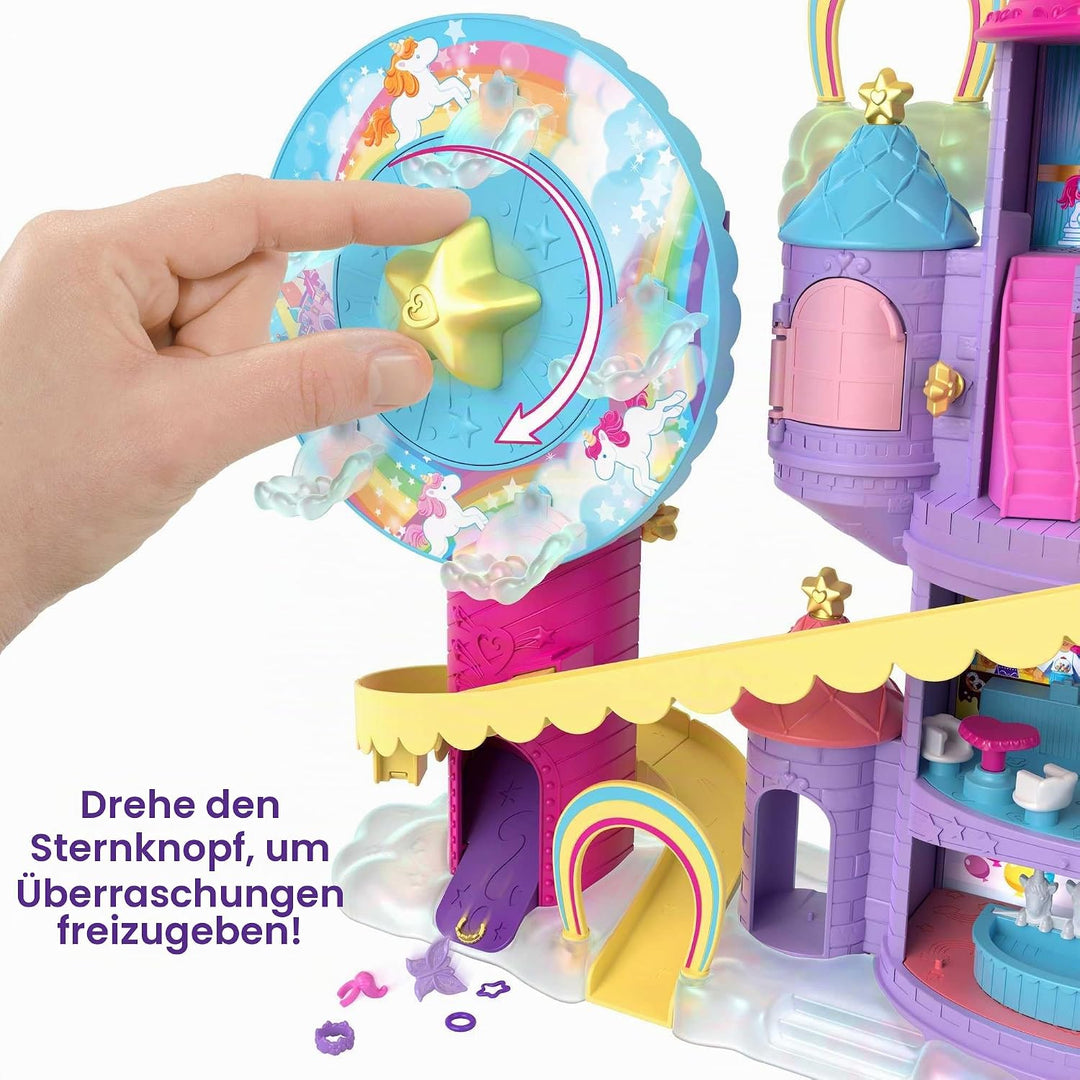 Polly Pocket Pollyville Regenbogen-Einhornspass Freizeitpark