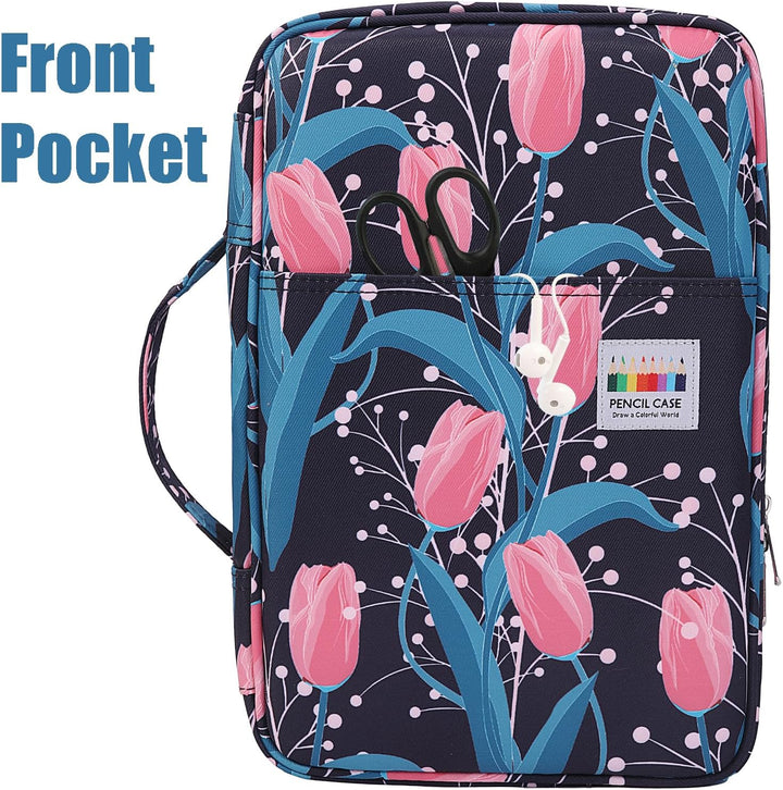 OVAKIA Federmäppchen Super Grosse, Pencil Case Schreibwaren-Stifttasche Federtaschen mit 100 Slots O