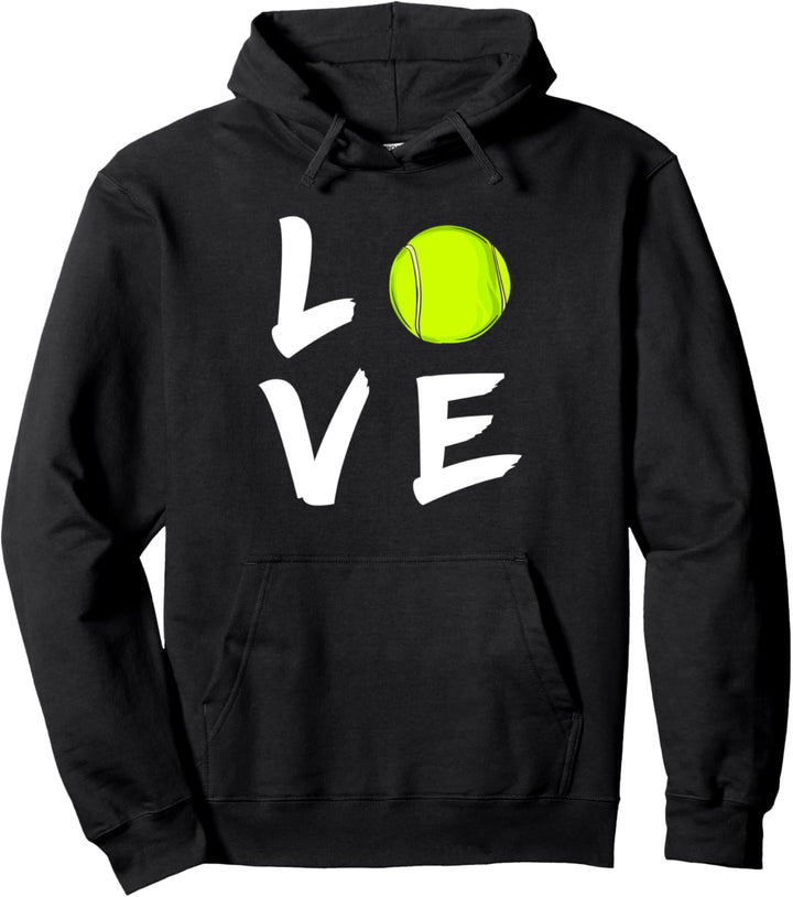 Love Tennis-Sport Design für Tennisspieler und Tennistrainer Pullover Hoodie