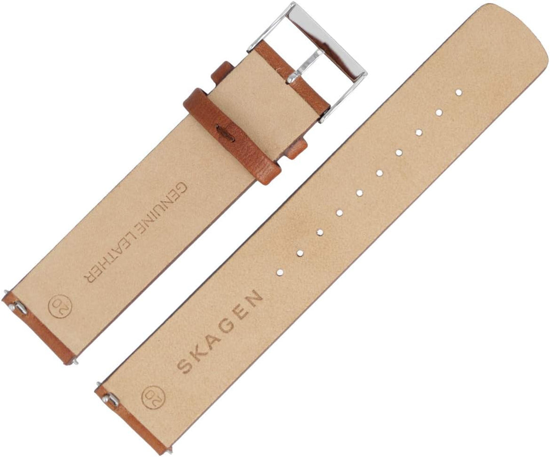Skagen Uhrenarmband 20 mm Leder Braun - SKW6355