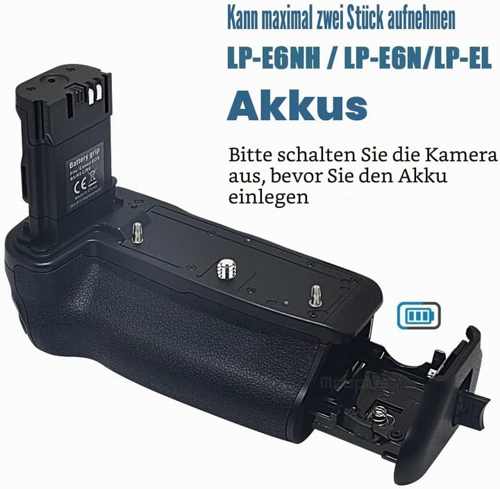 Mcoplus Bg-R10 batteriegriff Batterie-Handgriff für Canon EOS R5/R6/R5C/R6 Mark II Kamera, mit LP-E6