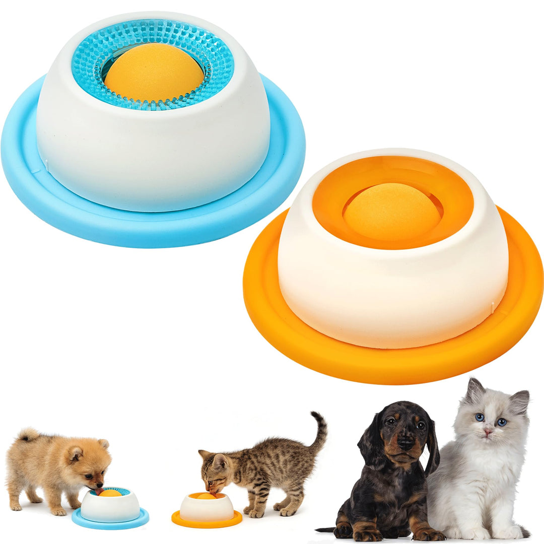 Schleckball Hund, Kleine Leckspielzeug Hund Dog Lick Sphere Schleckmatte mit Saugnäpfen, Leckball Kl