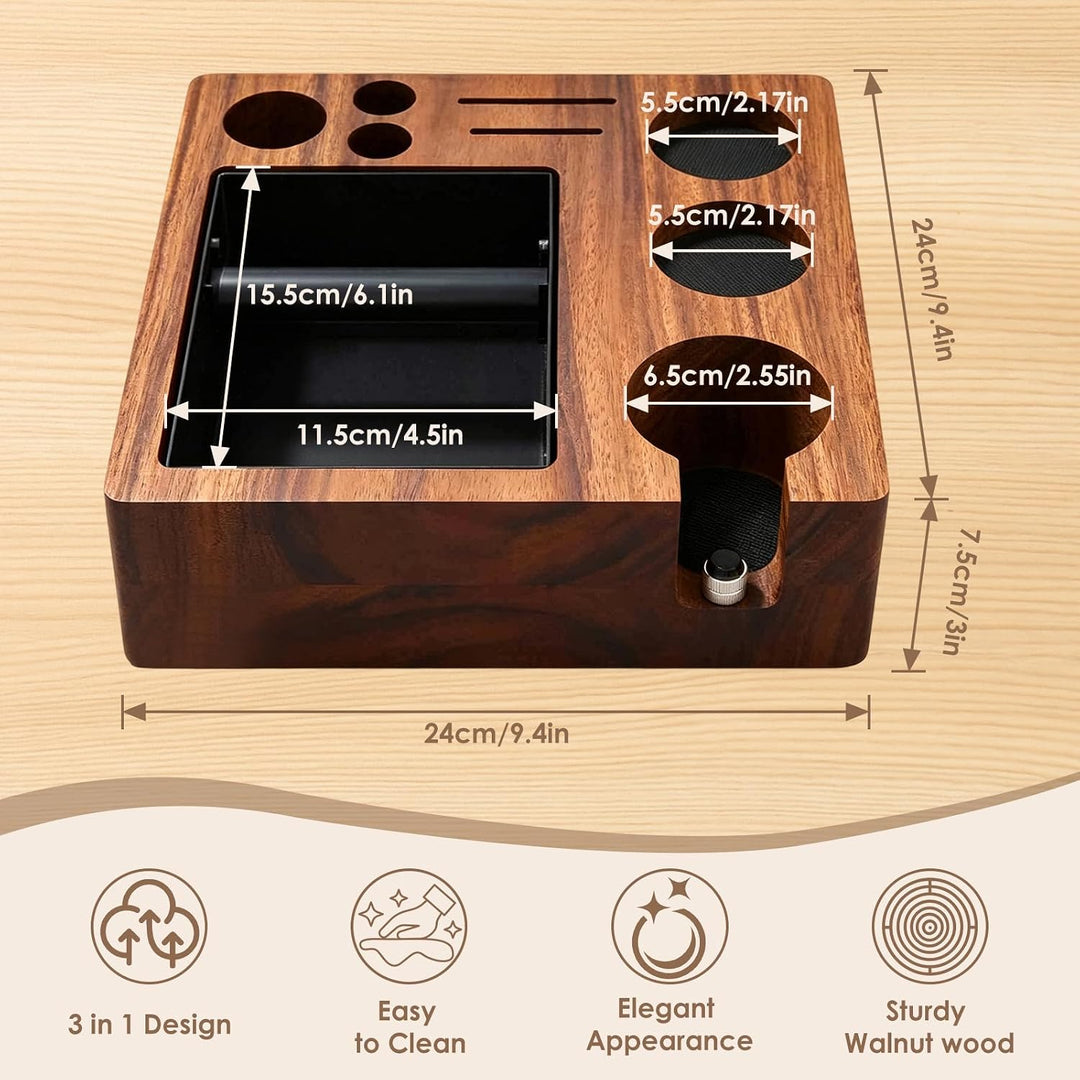 Buachois Kaffee Tamping Station 51/54 mm Klopfbox Tamperstation, Espresso Tampingstation Aufbewahrun