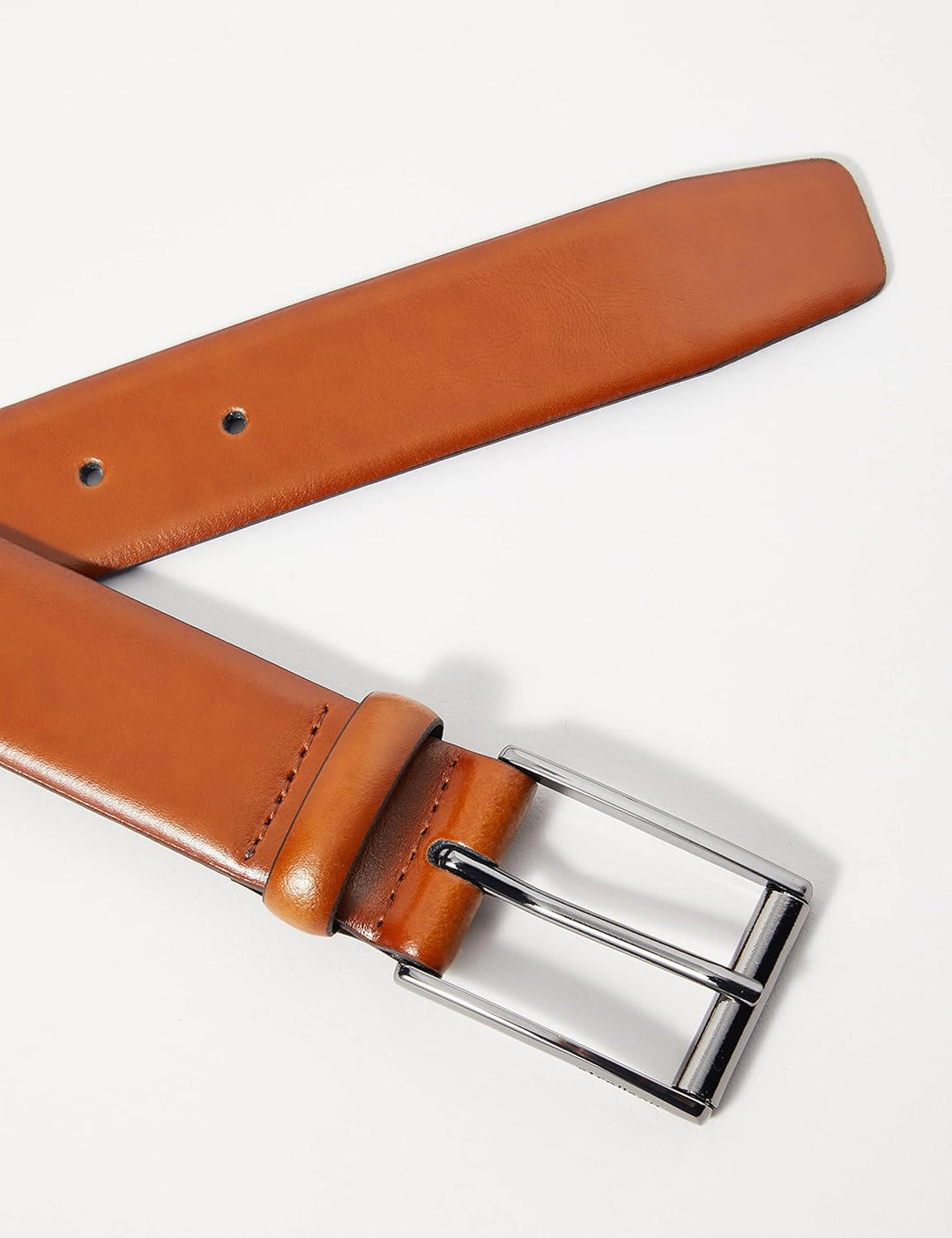 Strellson Premium Herren Belt Gürtel, Braun (Cognac 55), 85 cm