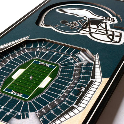 YouTheFan NFL 3D Stadion Banner, 15,2 x 48,3 cm Philadelphia Eagles, Philadelphia Eagles