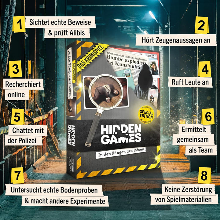 Hidden Games Tatort - In den Fängen des Bösen - Krimispiel - (Special Edition) - Mordfall lösen Spie