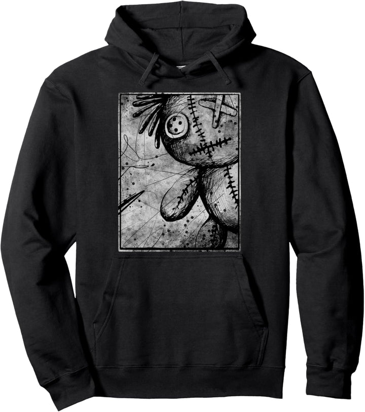 Hexen Goth Voodoo Puppe Pullover Hoodie