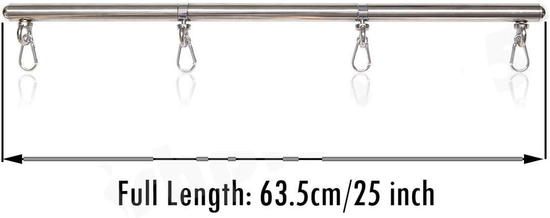 Edelstahl Silber Einstellbare Pilates Bar Set Sport Aid Training Fitness Gear, B