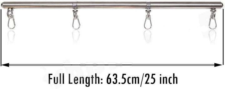 Edelstahl Silber Einstellbare Pilates Bar Set Sport Aid Training Fitness Gear, B