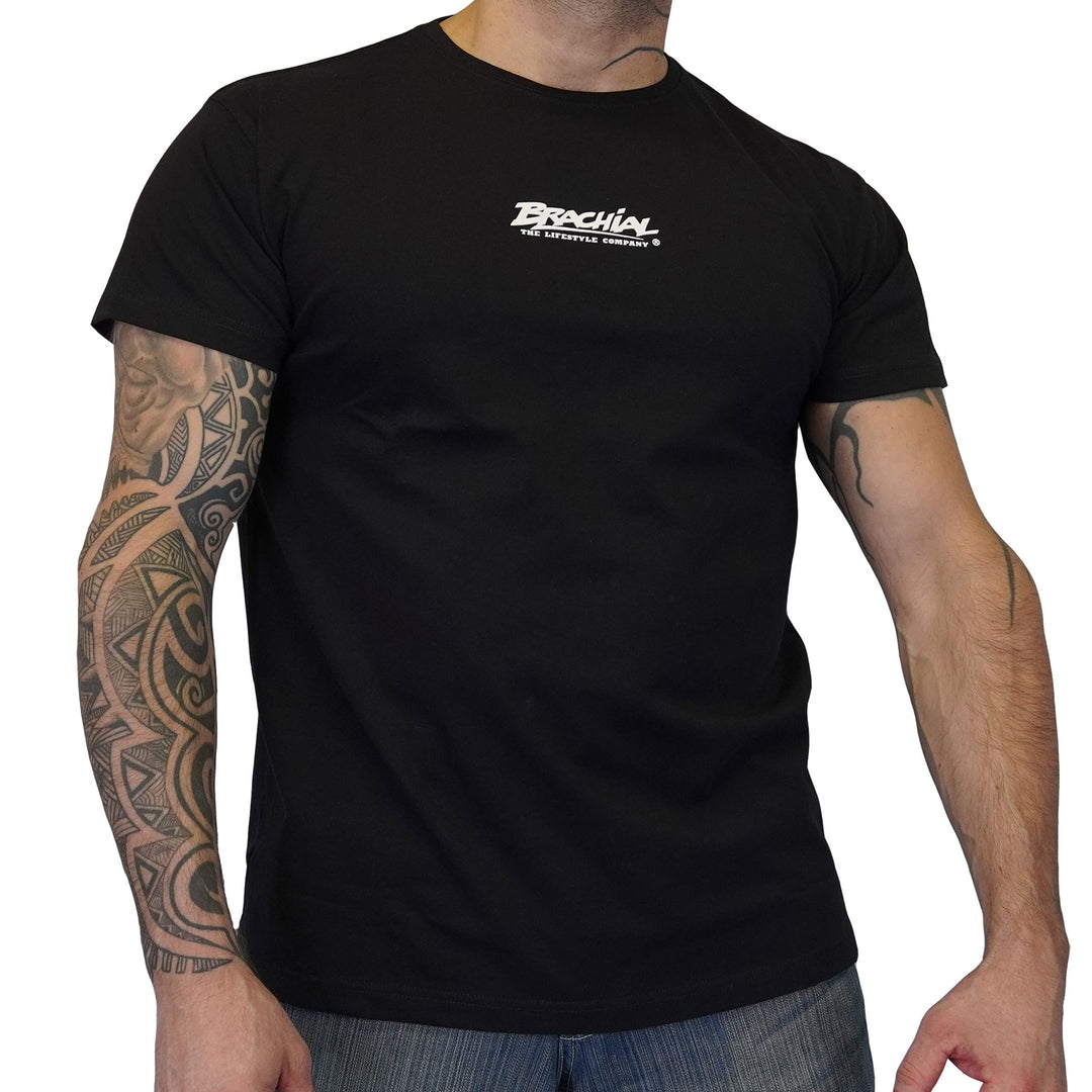 Brachial Premium Herren T-Shirt Middle Regular-Fit - für Freizeit Bodybuilding Workout Gym Kraftspor
