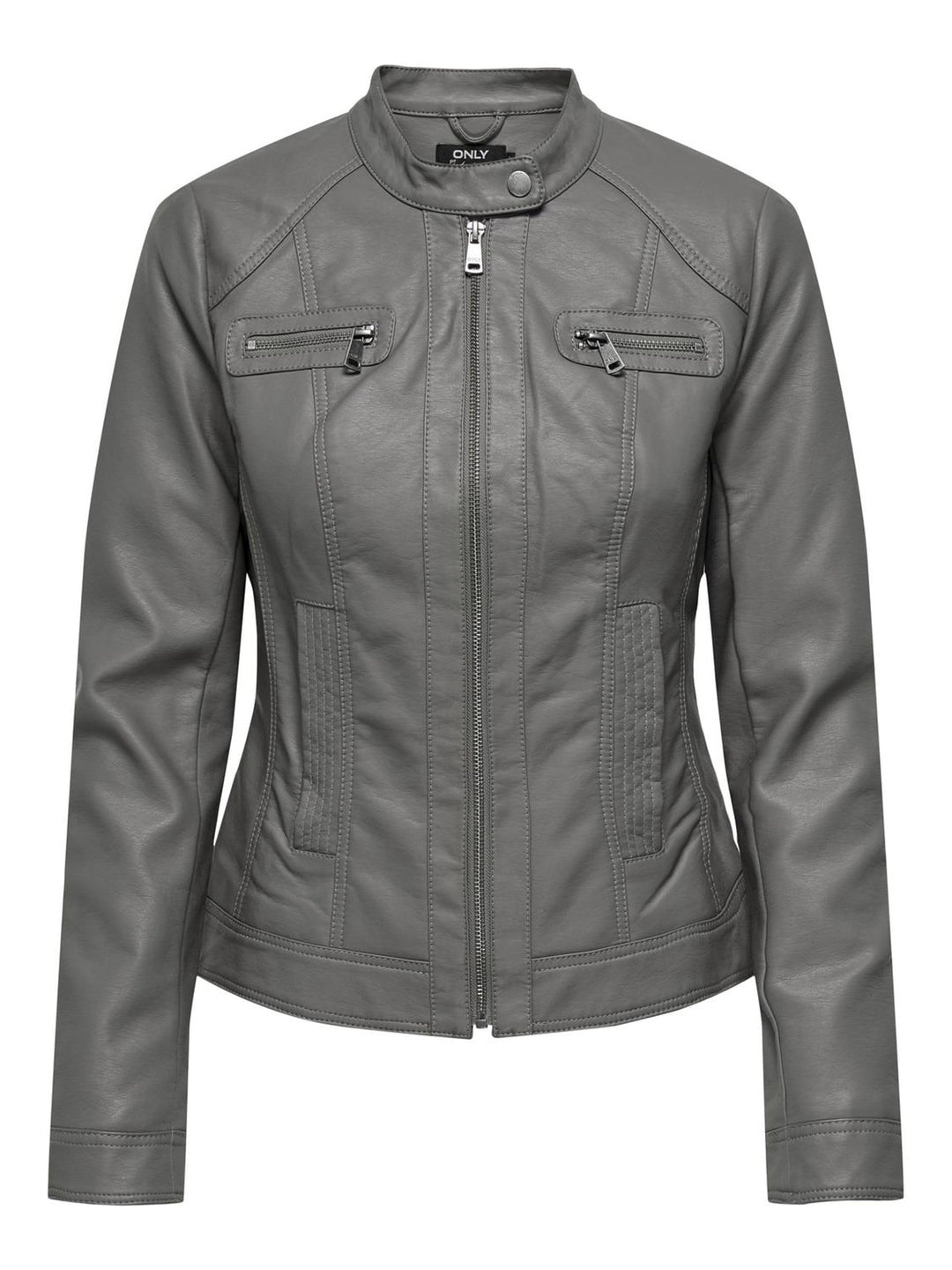 ONLY Damen Onlbandit Faux Leather Biker OTW Noos Jacke 32 Plum Kitten, 32 Plum Kitten
