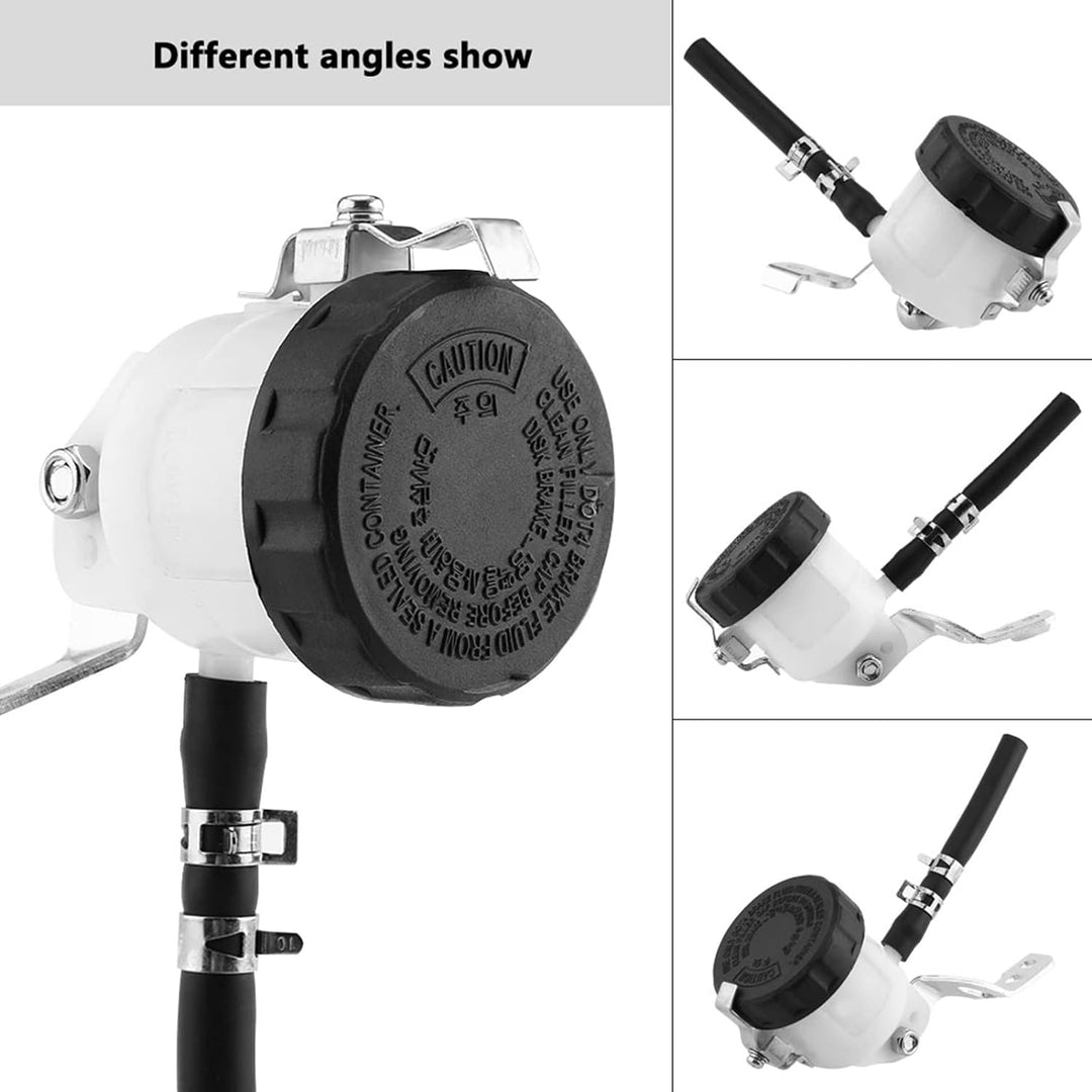 Motorrad Bremsflüssigkeitsbehälter, Fydun Bremszylinder Behälter Flüssigkeit Flasche mit Halterung f