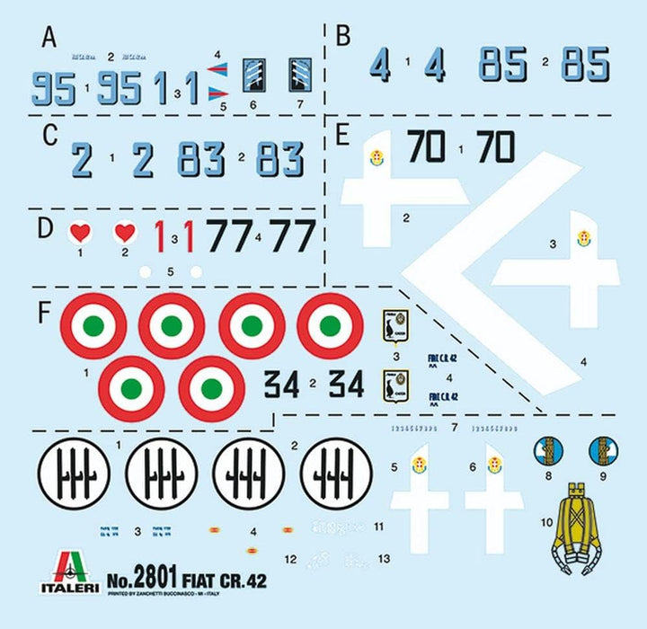 Italeri 2801S 1:48 FiatCR.42 Battle of Britain 80thA., Modellbau, Bausatz, Standmodellbau, Basteln,
