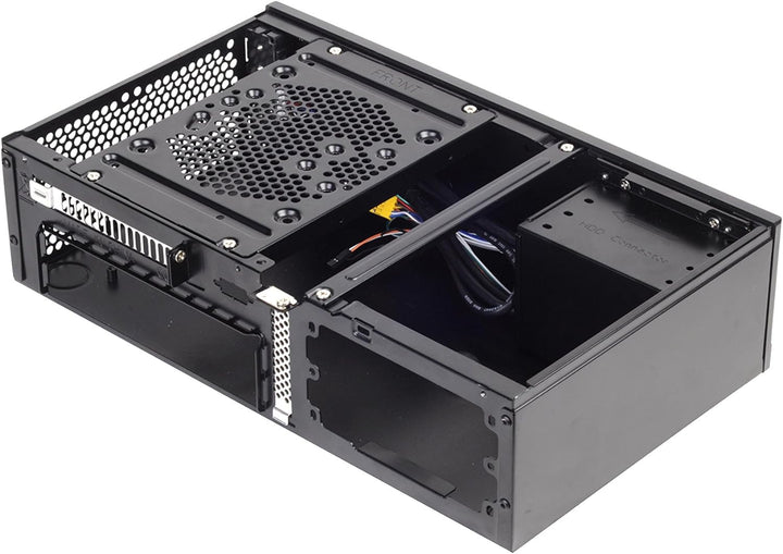 SilverStone SST-ML05B - Milo Mini-ITX kompaktes HTPC Desktop Gehäuse, schwarz